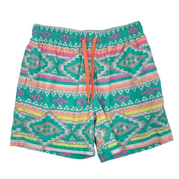 Chubbies Other - Chubbies Swim Trunks Size Small 5” Inseam Bathing Suit Retro Aztec 80s 90s Party